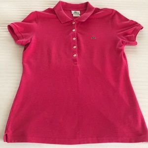 Lacoste Women Size 40 Slim Fit Polo Shirt